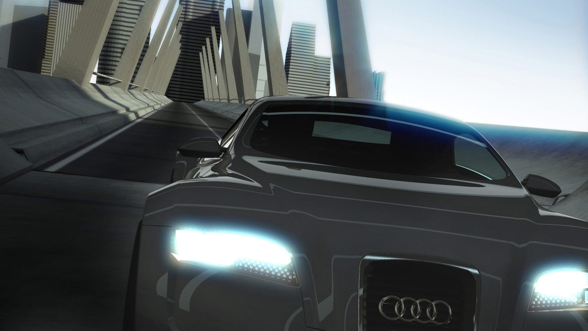 Передняя оптика нового концепта от Audi - R-zero